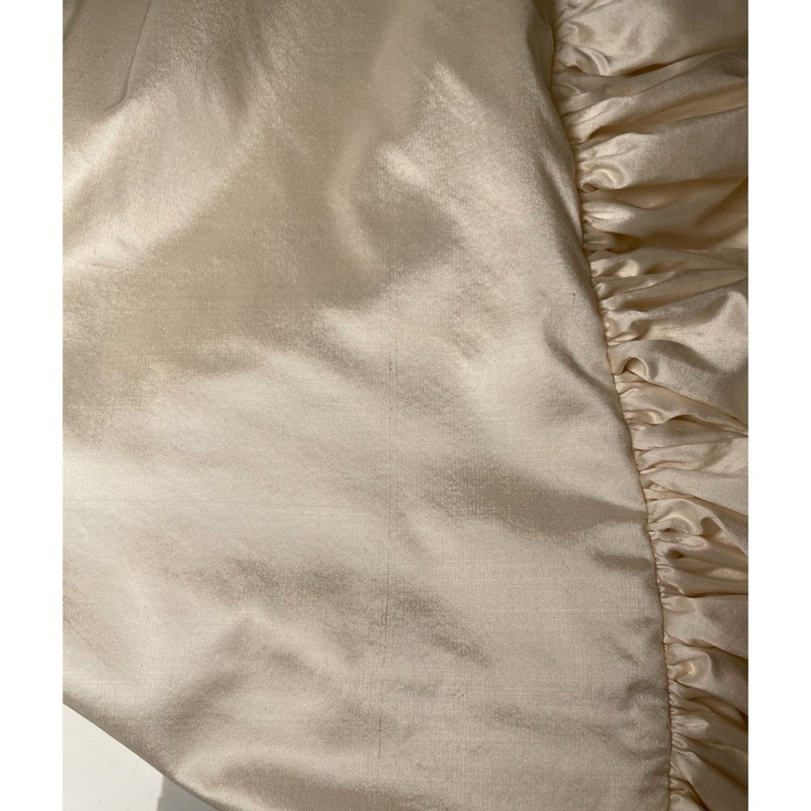 Rasario Ruffled Silk Crepe Corset Strapless Two Tone Asymmetric Midi Dress Sz 4 — image 8 of 8